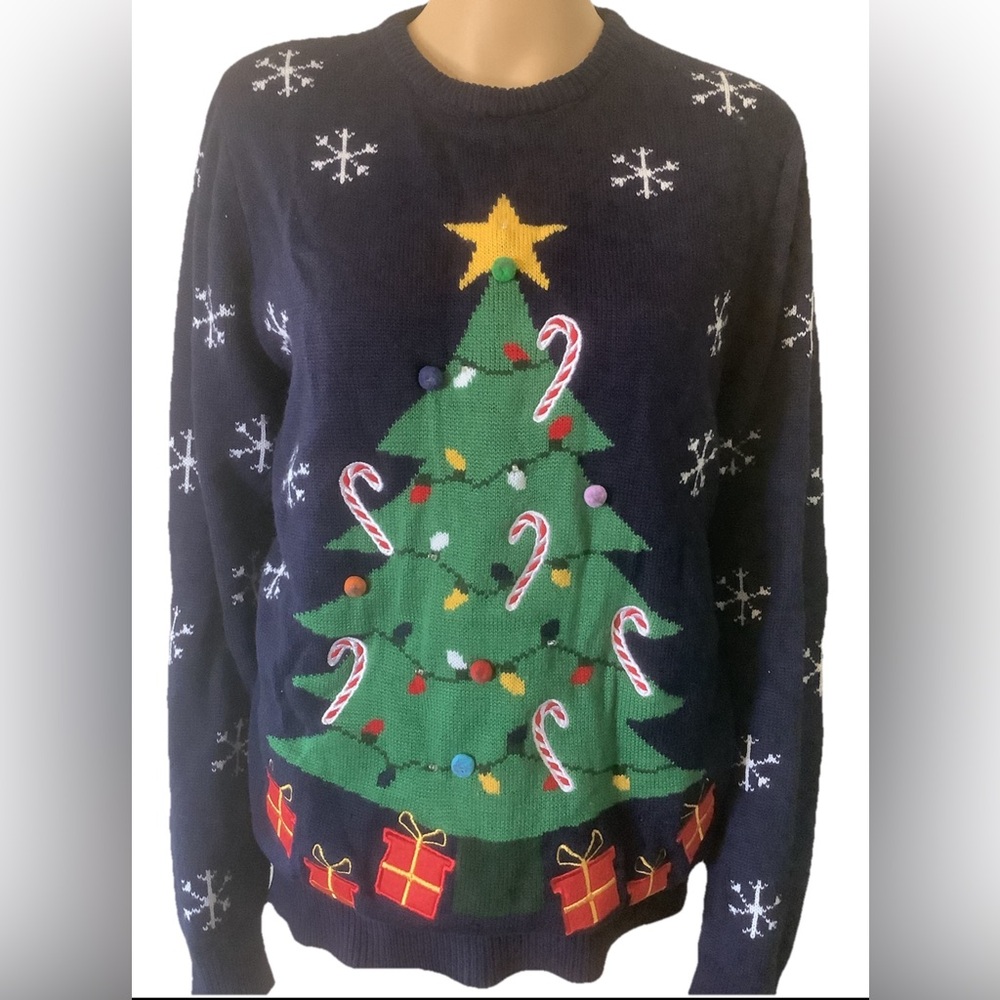Cedar Wood State Ugly Christmas Sweater size Medium (38-40)